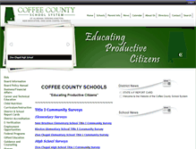 Tablet Screenshot of coffeecountyschools.org